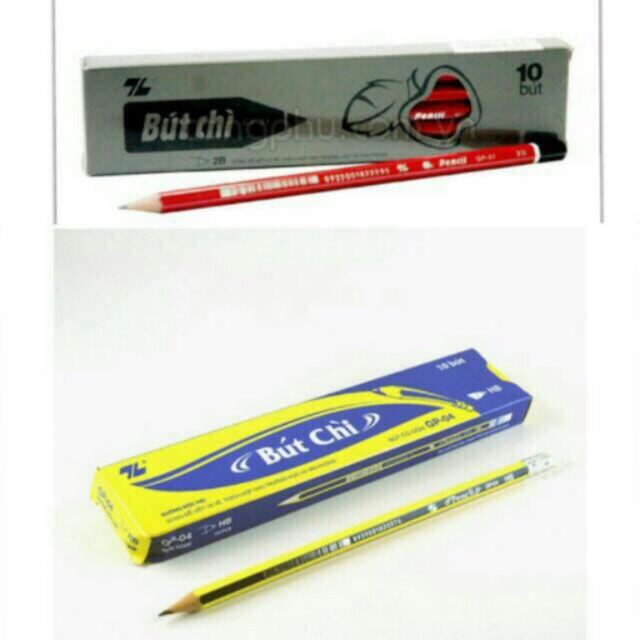 Hộp 10 Bút Chì Gỗ 2B - HB Thiên Long