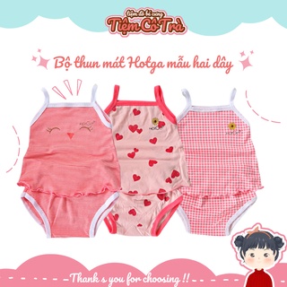 Bộ hai dây mát, đồ bộ bé gái sơ sinh Hotga nhiều mẫu siêu yêu Tiệm cô Trà