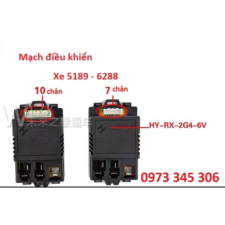 Mạch điều khiển ô tô xe điện trẻ em HY-RX-6V (Dùng cho xe FEY 5189-6288) - Bảo hành 06 tháng