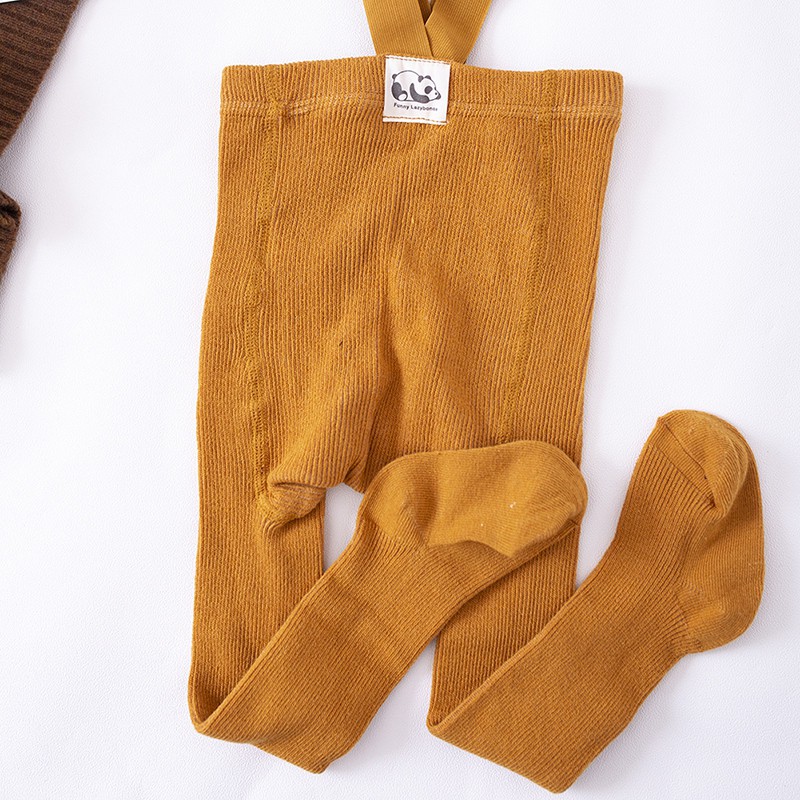 Quần Legging Màu Trơn Chất Liệu Cotton Cho Bé Gái