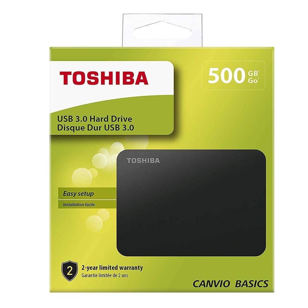 Ổ cứng di động HDD Toshiba Canvio Basic 1Tb - HDD Toshiba 500G 2.5&quot; USB 3.0 - Bảo Hành 24 Tháng