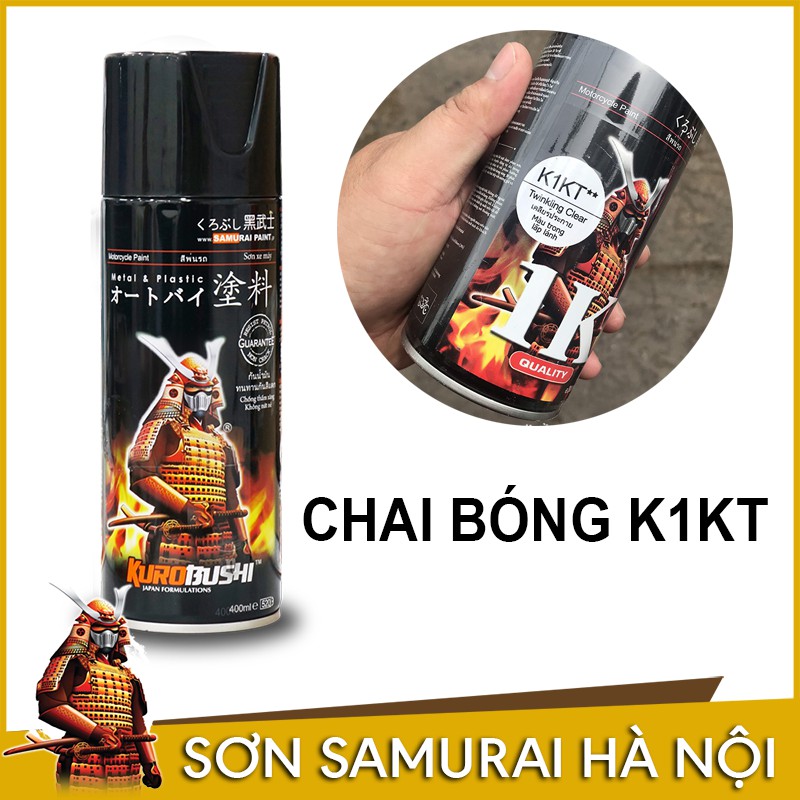 Chai Sơn Samurai Lớp Sơn Bóng K1KT Kim Tuyến