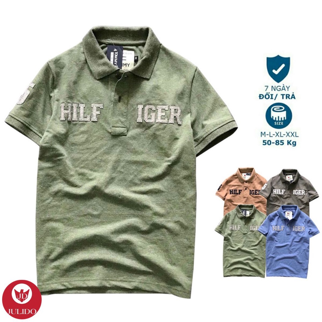 Áo thun Polo nam cổ bẻ vải cá sấu Cotton xuất xịn, chuẩn đẹp,nhiều màu -JULIDO-JD32