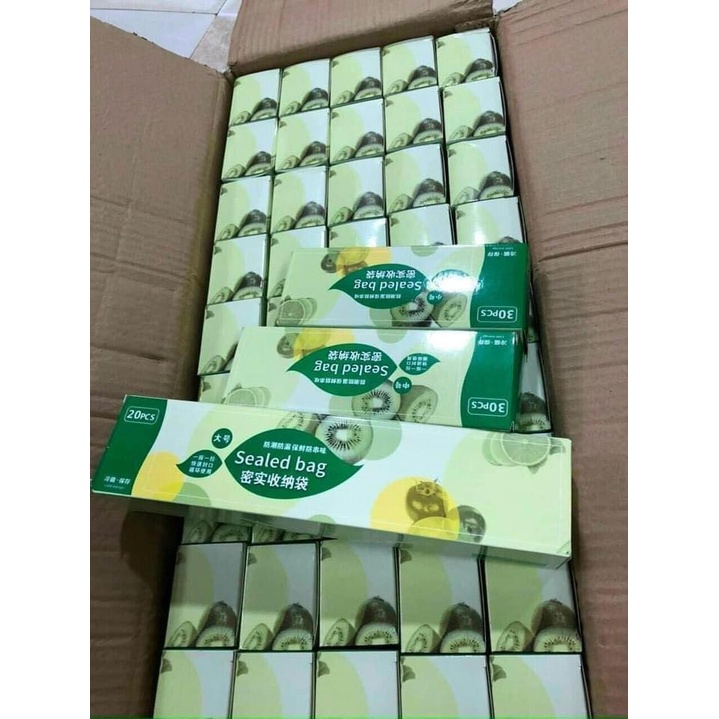 Sét 3 Hộp Túi Zip Đựng Thực Phẩm sealed bag