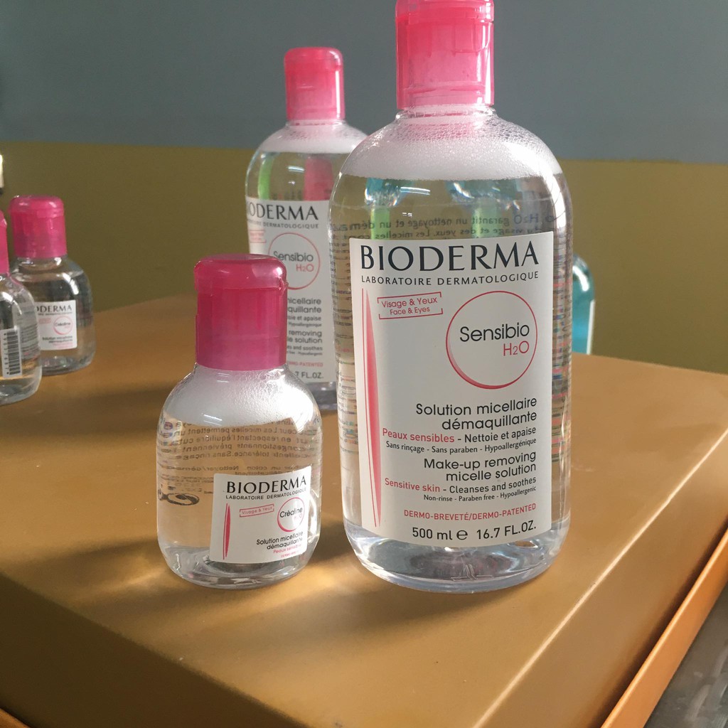 Nước Tẩy Trang Bioderma H2O (500ml-100ml) Créaline Hồng, Sébium Xanh dành Cho mọi loại Da [BẢN NỘI ĐỊA PHÁP] | BigBuy360 - bigbuy360.vn