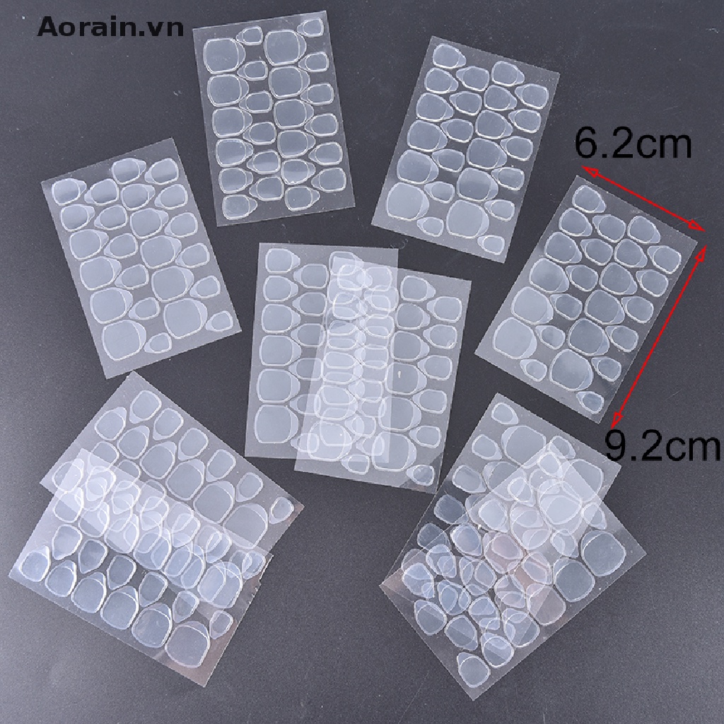 [Hàng mới về] Set 10 tờ dán móng tay giả 2 mặt trong suốt