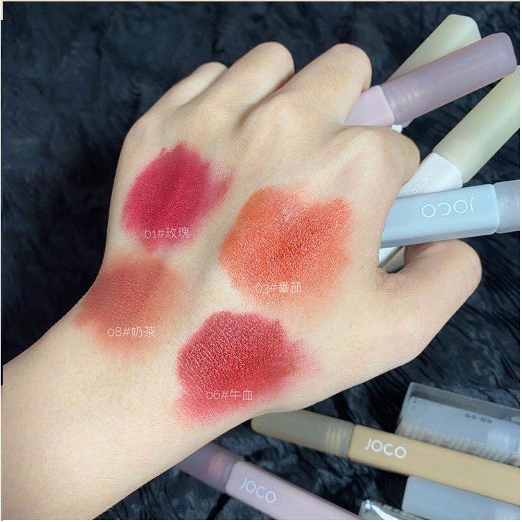 Son Joco thân Vuông Glazed Lipgloss chất kem lì mềm mịn như nhung hàng nội địa Trung