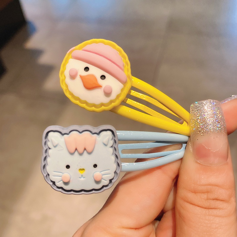 Kẹp tóc công chúa họa tiết hoạt hình dễ thương cho bé gái