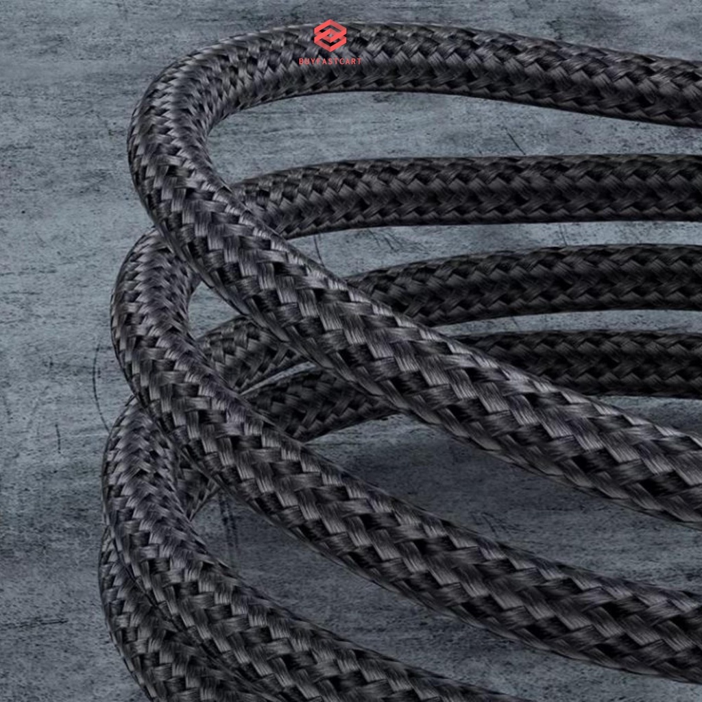 Cáp sạc nhanh 4 trong 1 66W 6A dùng cho mọi dòng điện thoại dài 1.2m màu đen