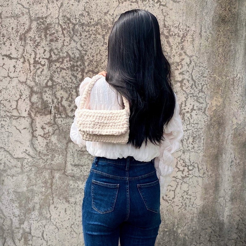 [ẢNH THẬT] TÚI XÁCH LEN BÔNG HANDMADE