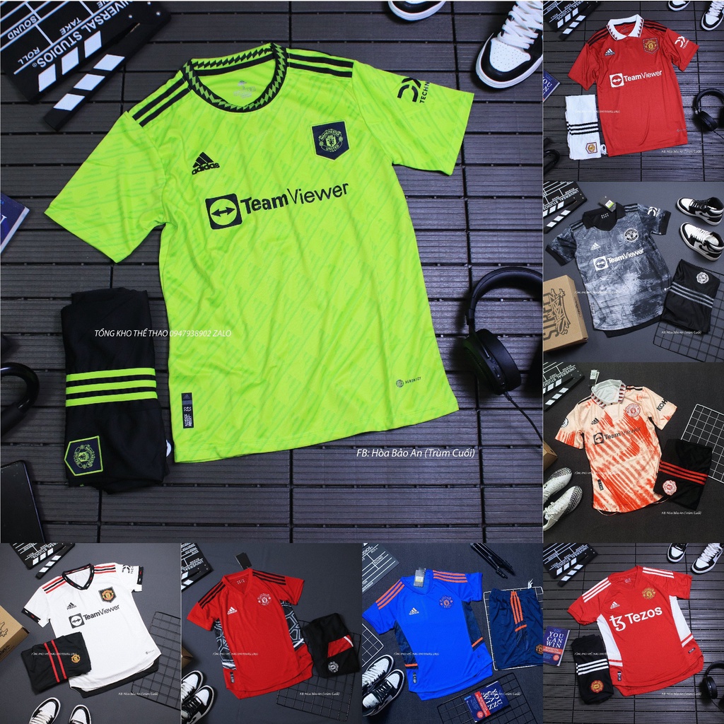 Áo Bóng Đá CLB Manchester united 2023/24 Mẫu Sân nhà Sân khách - vải Thái Cao cấp