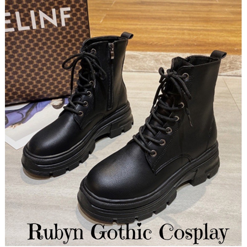 [NEW] 🔥 Giày Boots Chiến Binh Khoá Kéo 2 Màu Đen, Trắng Kem ( Size 36 - 40 ) | BigBuy360 - bigbuy360.vn