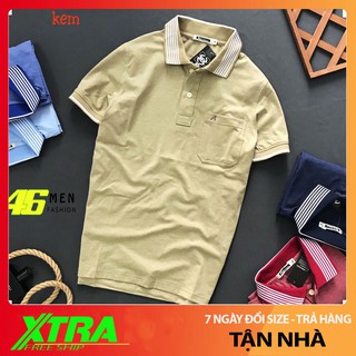 Áo thun nam tay ngắn vải cá sấu xịn phối túi cực đẹp MFP342