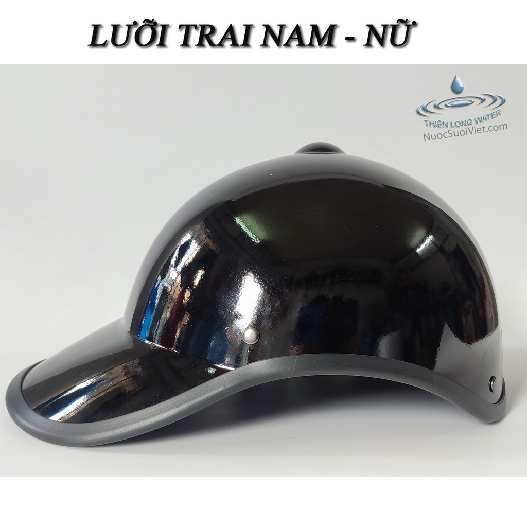 Mũ Bảo Hiểm Lưỡi Trai  - Nón Bảo Hiểm Thể Thao Thời Trang Kết Núm