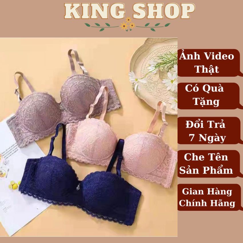 Áo ngực su ren đệm mút mỏng Có Gọng Nâng Ngực Quyến Rũ Cao Cấp A8833