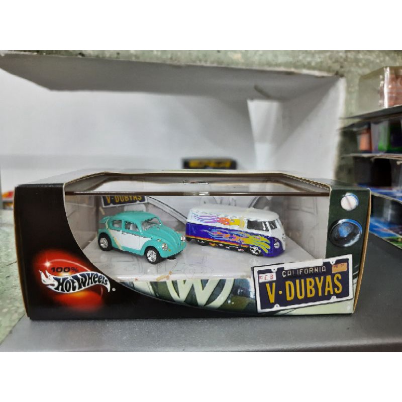 Bộ 2 xe Hot Wheels 100% Volkswagen Beetle &amp; Bus , hàng hiếm