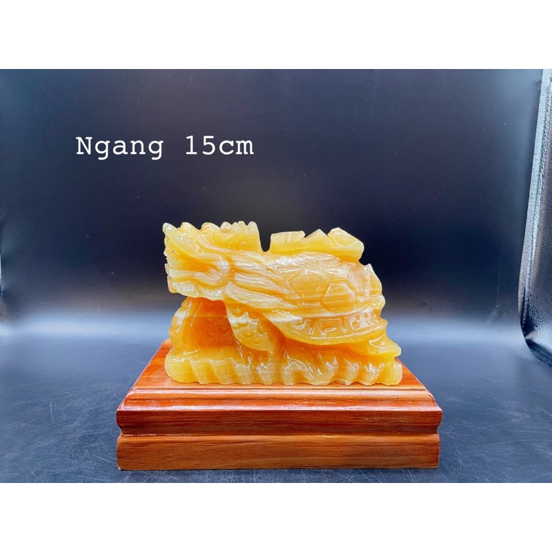 Tượng Long Quy Đầu Rồng Đá Ngọc Hoàng Long Phong Thuỷ 10cm 12cm 15cm