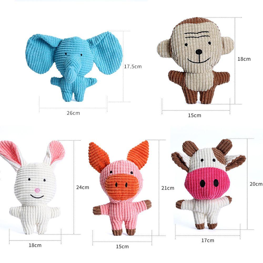 Đồ Chơi Phát Ra Tiếng Kêu Hình Heo / Khỉ / Voi Cho Thú Cưng