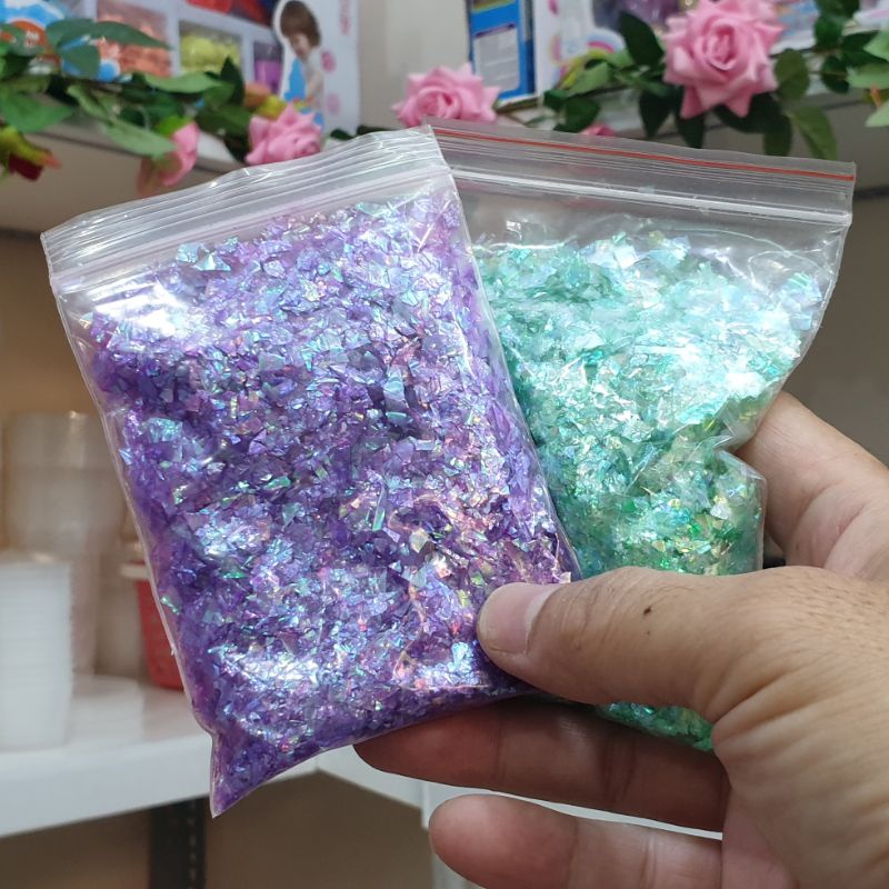 Kim Tuyến Giấy Nguyên liệu làm Slime, Trang Trí Slime Đẹp Lung Linh