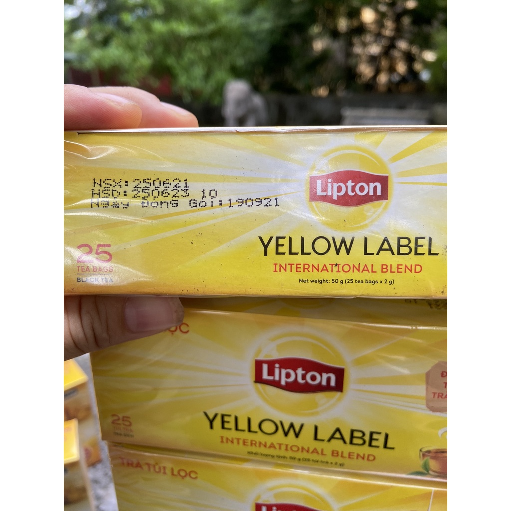 TRÀ TÚI LỌC LIPTON NHÃN VÀNG 50G(25 túi x2g)