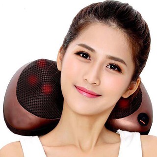 Gối mát xa hồng ngoại 8 bi - gối massage hồng ngoại 8 bi
