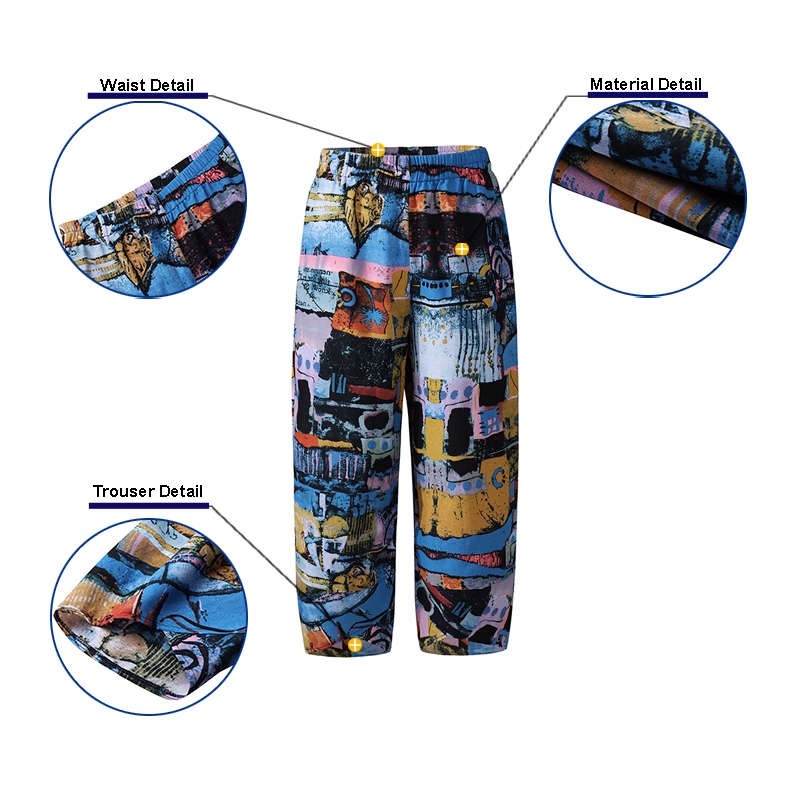 ZANZEA Quần ống rộng in hình họa tiết cổ điển dành cho nữ | BigBuy360 - bigbuy360.vn