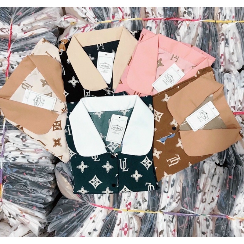 Bộ pijama Cổ Sen Siêu Xinh