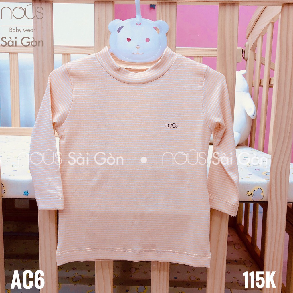 Áo Nous cổ lọ 3cm cho bé 3 - 24m