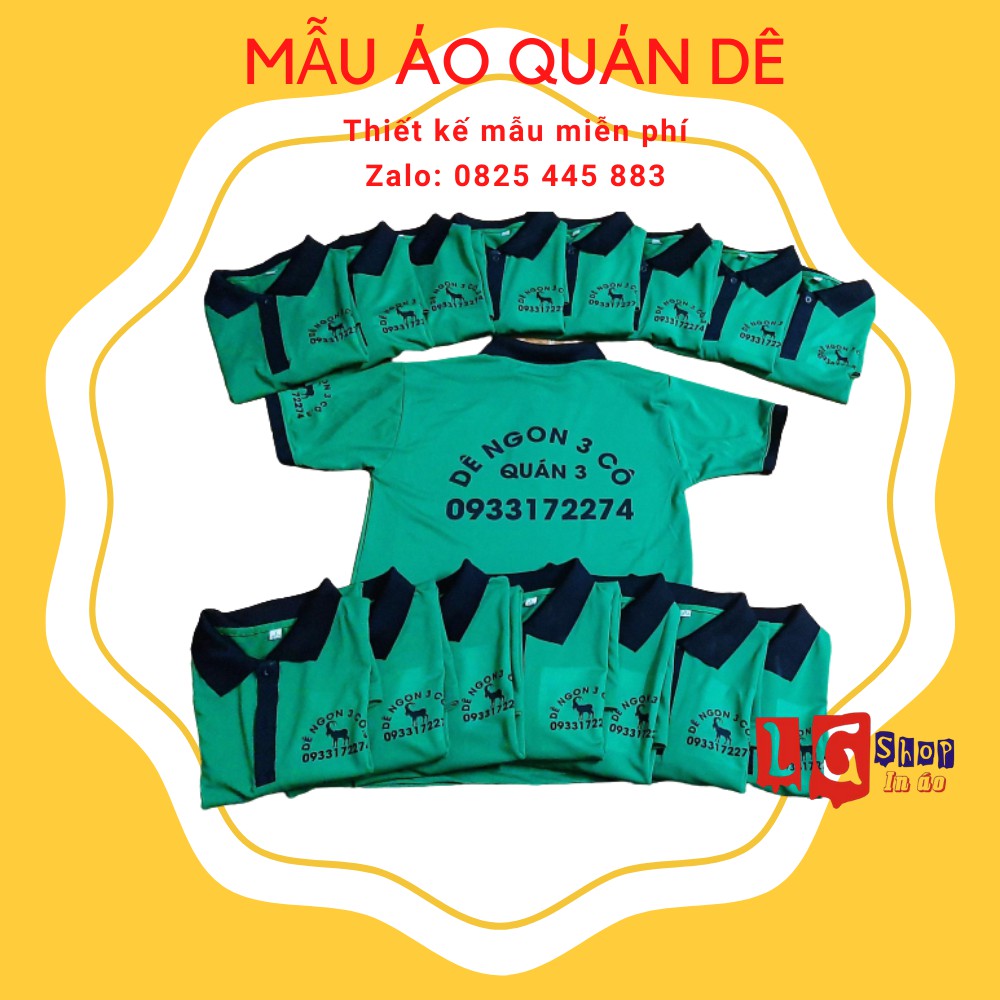 In đồng phục quán ăn ( Thiết kế mẫu theo yêu cầu)