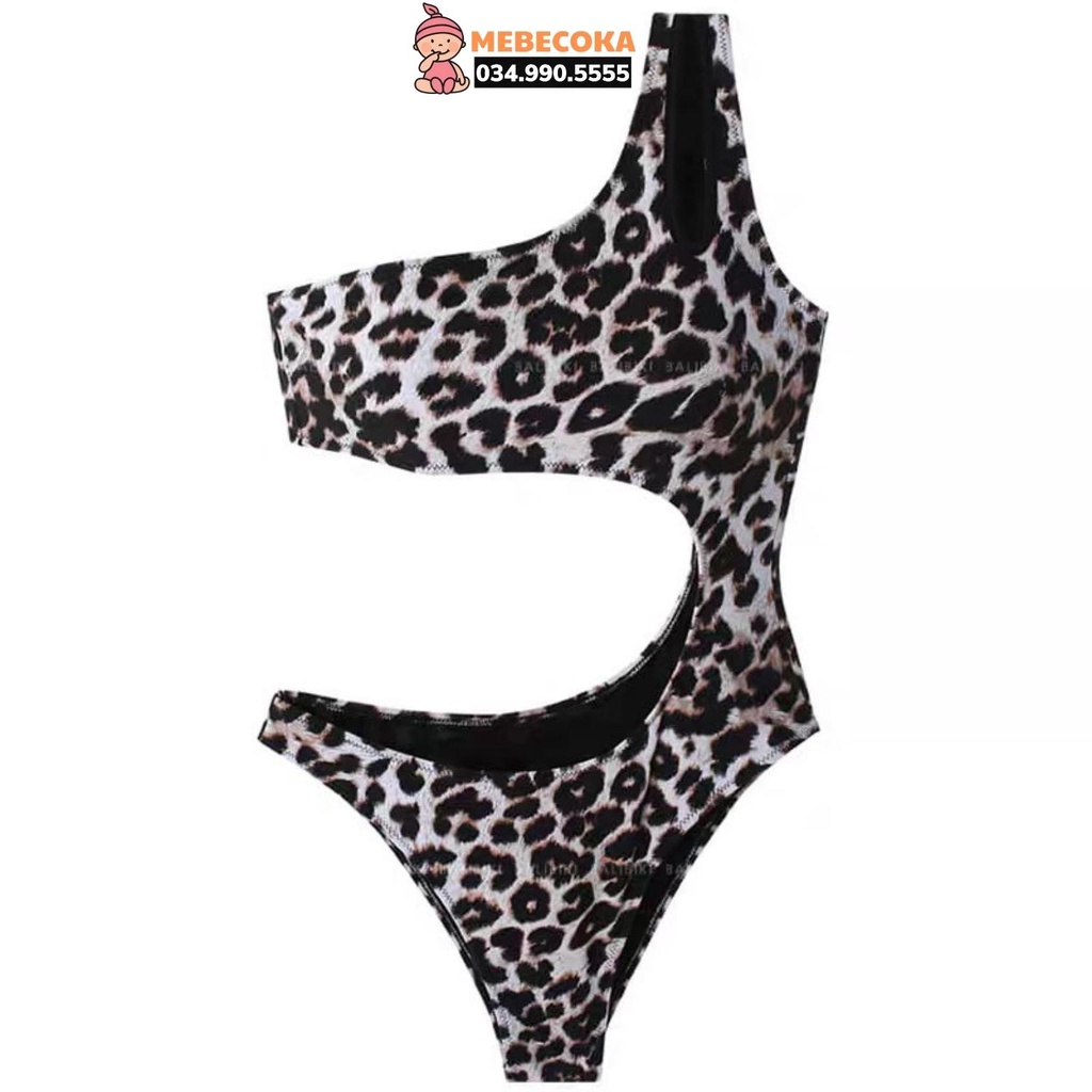 BIKINI LOẠI ĐẸP ,Bikini 1 mảnh ,Bộ đồ bơi nữ khoét eo hở lưng họa tiết DA BÁO vô cùng SEXY hàng Loại 1