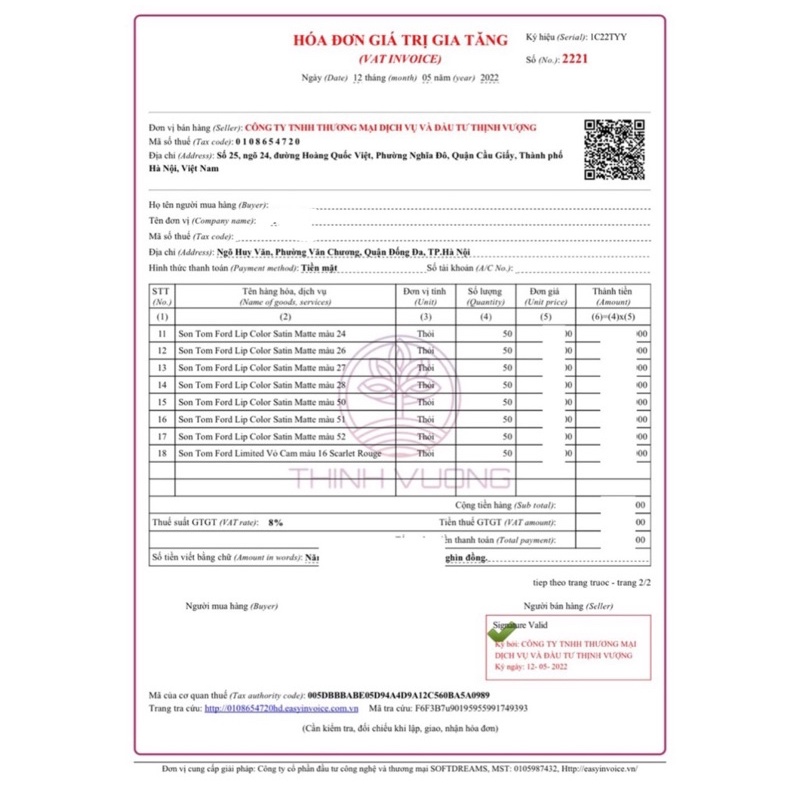 Son Tom Ford cao cấp  CHUẨN AUTH 100%