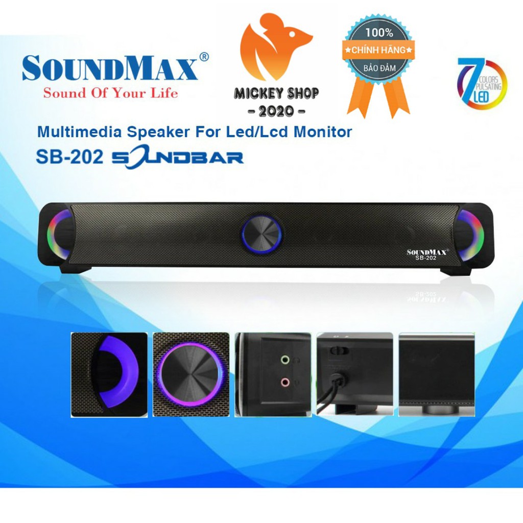 [ HSSV ] Loa soundbar SoundMax SB-202/2.0 - CHÍNH HÃNG