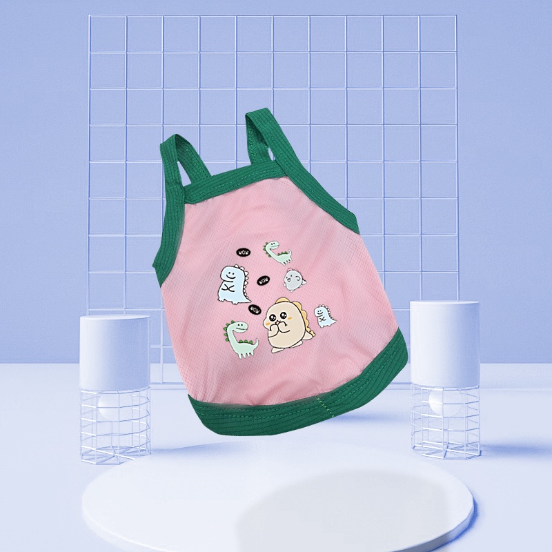 Quần áo cho thú cưng dog harness t shirt dinosaur dog quần áo mùa hè dinosaur áo sơ mi giản dị vest thú cưng