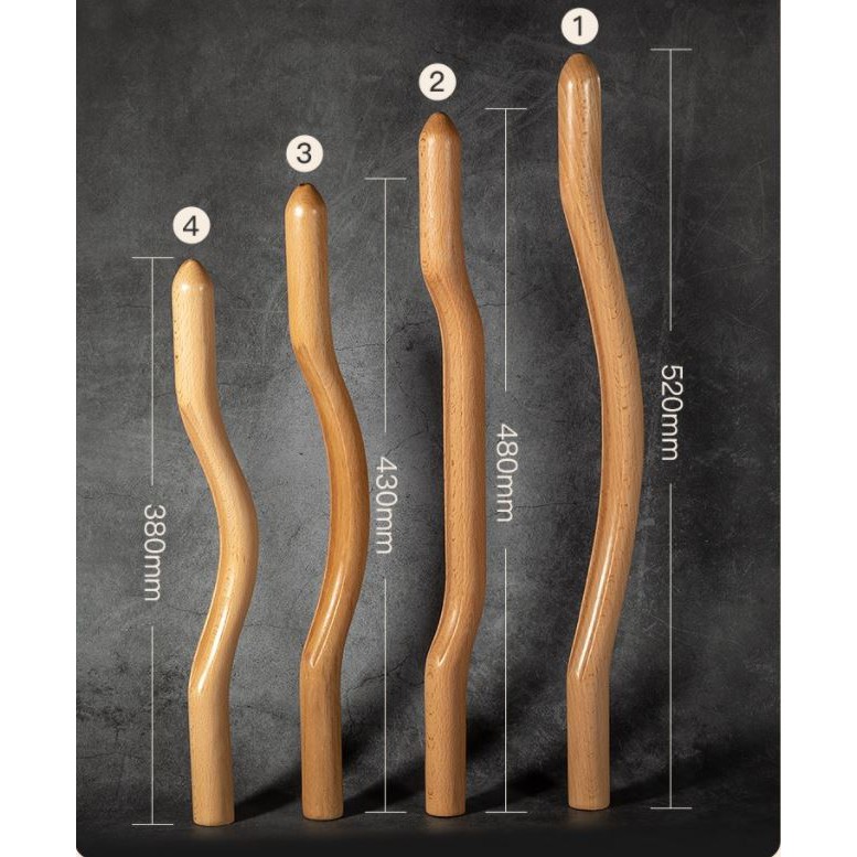 gậy massage cây massage toàn thân gậy gỗ LIỄU KHUYNH THÀNH bộ 4 chiếc giá số lượng lớn