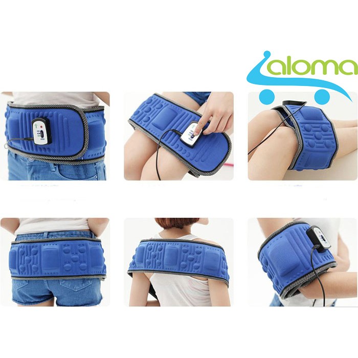 Đai massage bụng X5 kèm đầu cắm ô tô.