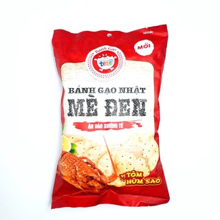 Bánh gạo mè đen vị tôm hùng