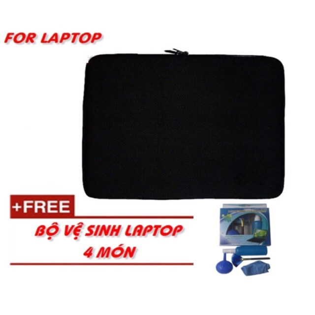 Túi Chống Sốc Laptop Tặng Bộ Vệ Sinh Laptop