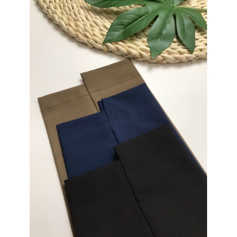 HÀNG MỚI__Quần baggy khuyên tròn gấu lệch Hàn Quốc