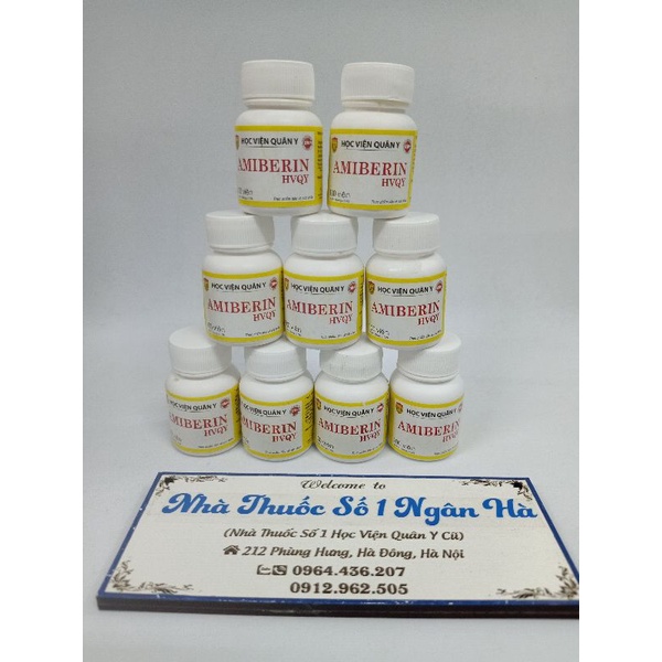 AMIBERIN HVQY giúp giảm các triệu chứng rối loạn tiêu hóa - lọ 100 viên