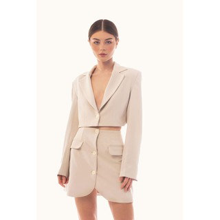  DAPHALE - Set Áo Blazer Croptop và Chân Váy Elodie 