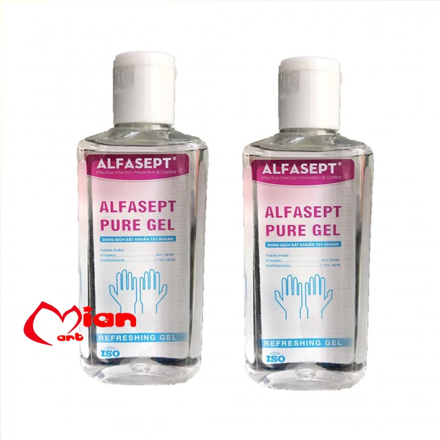 [XẢ KHO 3 NGÀY] COMBO 2 GEL RỬA TAY KHÔ SÁT KHUẨN NHANH ALFASEPT 100ML | BigBuy360 - bigbuy360.vn