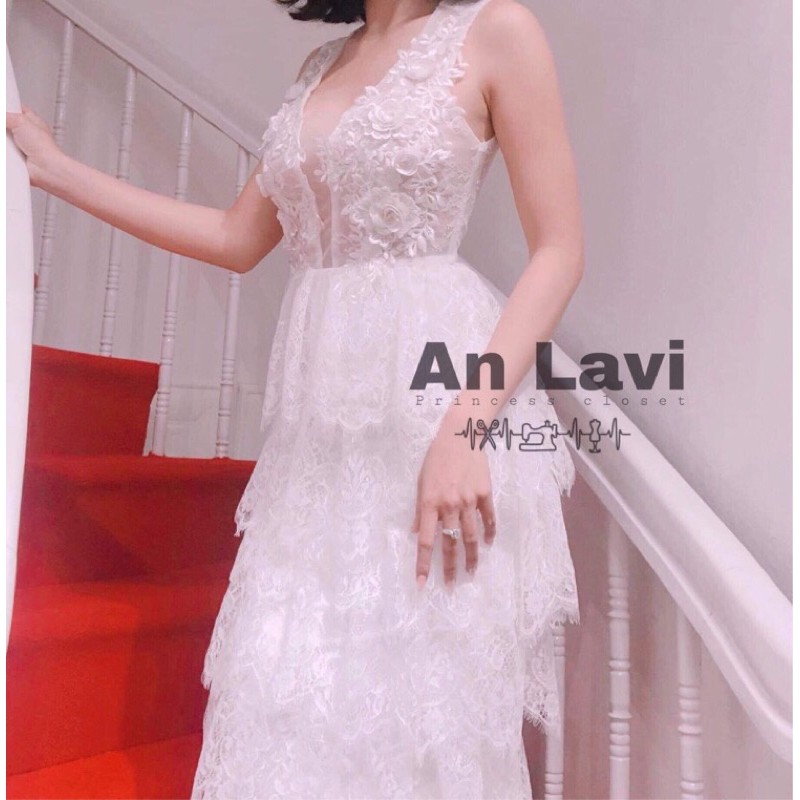 Pass đầm tiệc cưới New 100%