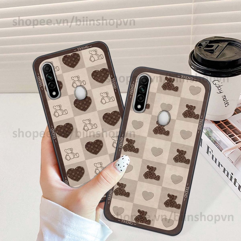 Ốp Oppo A31 caro trái tim nhiều màu sắc, đầy cá tính, khẳng định phong cách