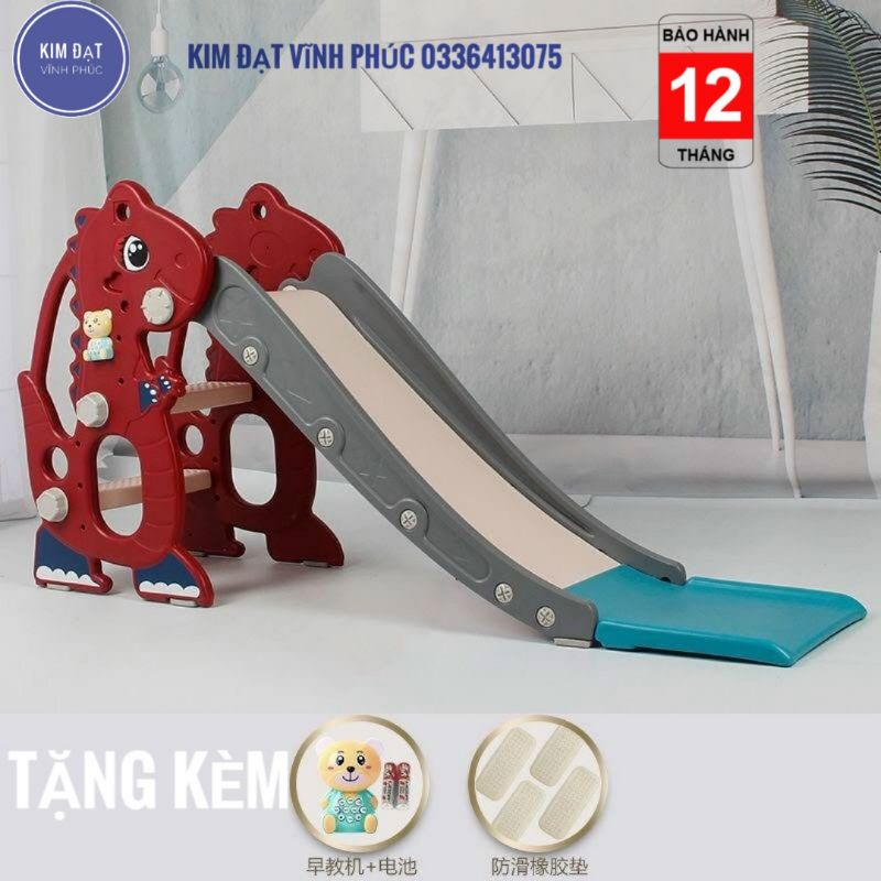 Cầu trượt cho bé bản mới nhất chất lượng cao . tặng kèm gấu pin phát nhạc . bảo hành 12 tháng