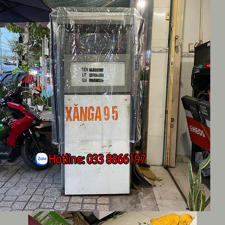 Bạt che trụ bơm xăng dầu