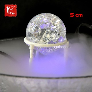 Quả cầu thuỷ tinh (trái châu) đường kính 5cm - phụ kiện cho thác nước phong thuỷ