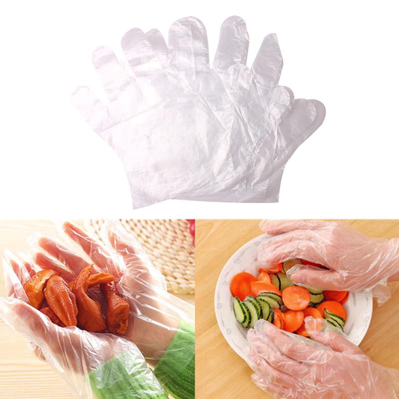 Set 100 Găng Tay Nhựa Vệ Sinh Đa Năng Sử Dụng Một Lần Cho Nhà Bếp/Nhà Hàng