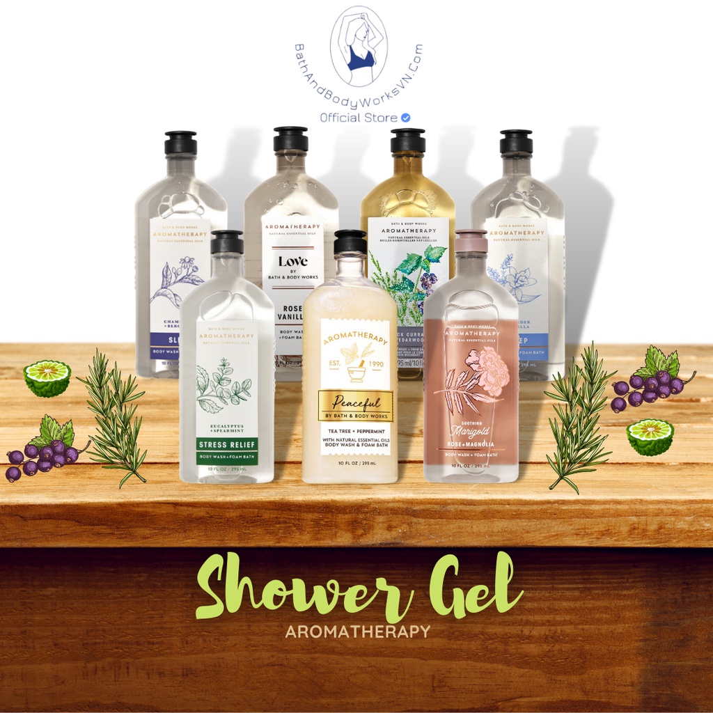 [Order Mùi mới ] Các sản phẩm Sữa tắm, dầu gội trên trang chủ Bath And Bodyworks
