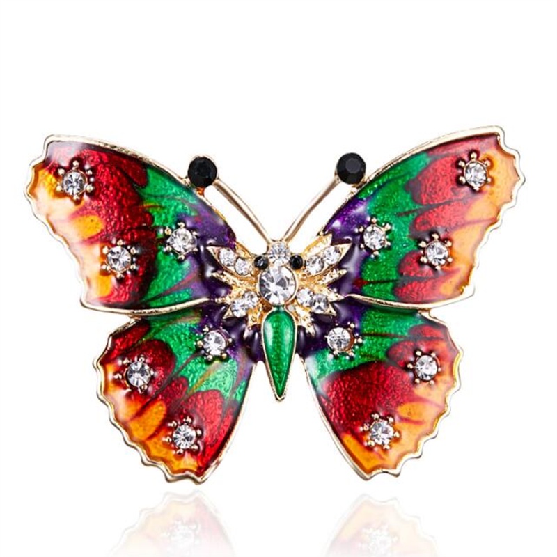 Trâm Cài Áo Hình Chim Gõ Kiến/Ếch/Bướm Đính Đá Cao Cấp