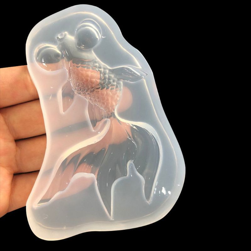 Khuôn silicone tạo hình cá vàng dùng để làm trang sức DIY